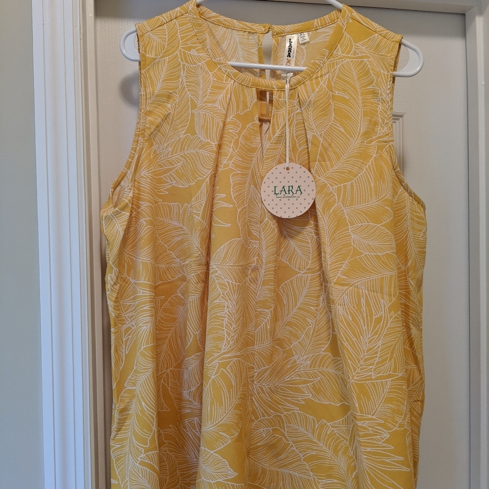 NWT Yellow Sleeveless Top